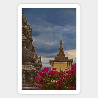 Cambodia. Phnom Pehn. On the grounds of the Royal Palace. Sticker